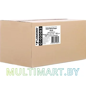 Фотобумага Lomond Матовая А6 180 г/кв.м. 600 листов (0102083)